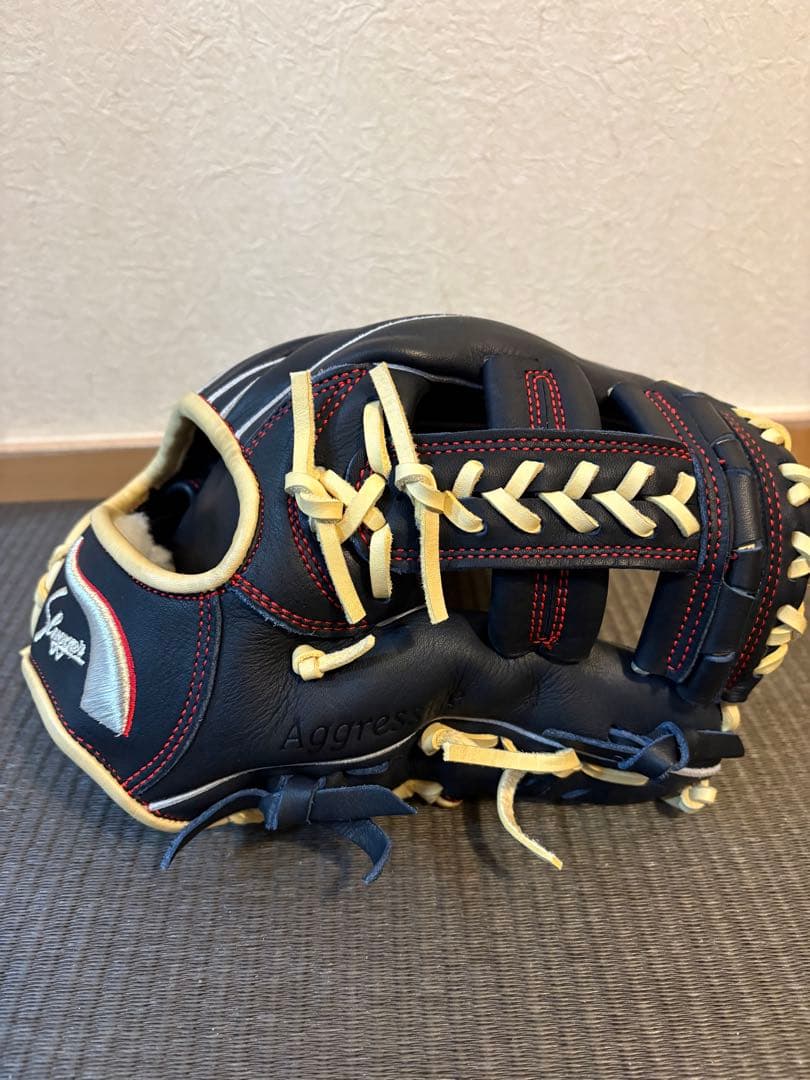 久保田スラッガー　直刺繍　軟式内野手用グラブ　型付け済み　未使用