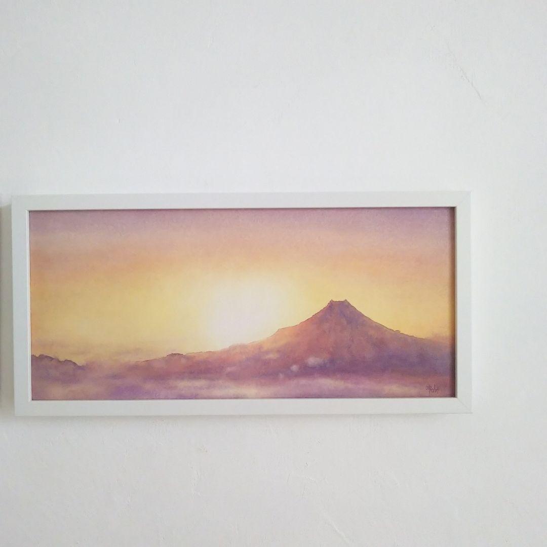 癒しの水彩画1088 mt.fuji