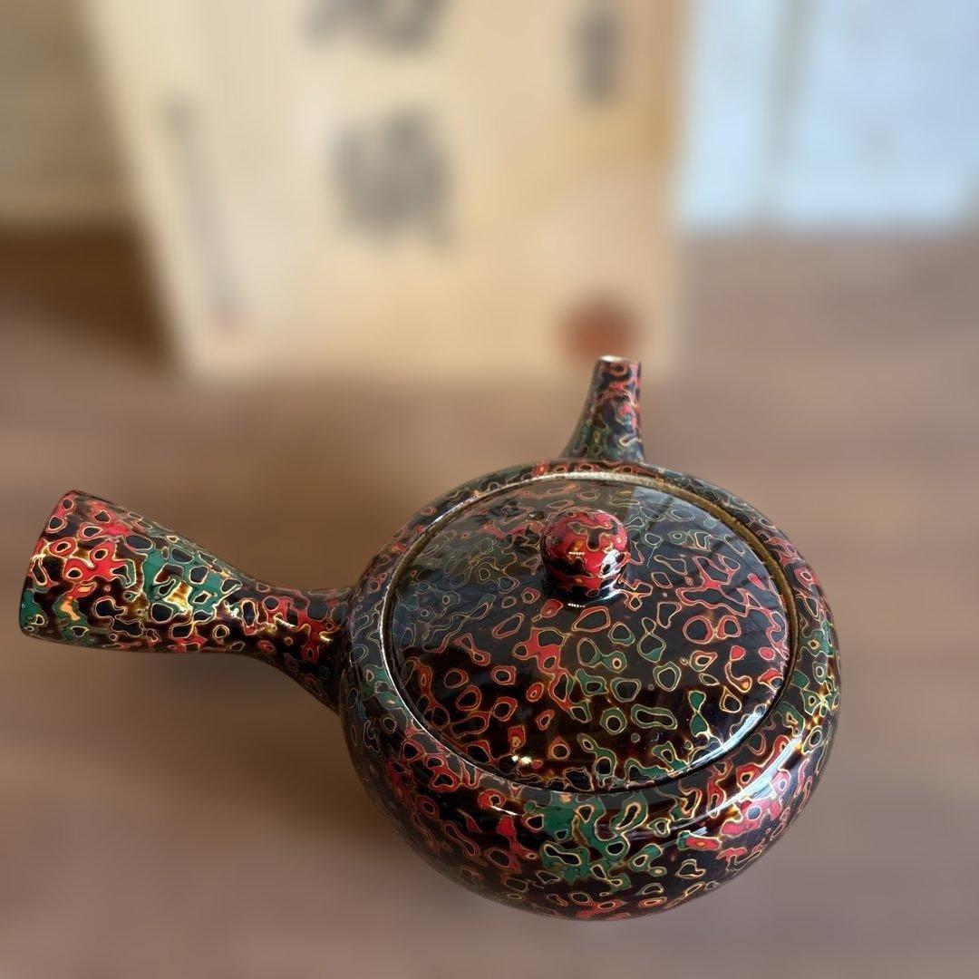 希少　津軽塗り　陶器製急須