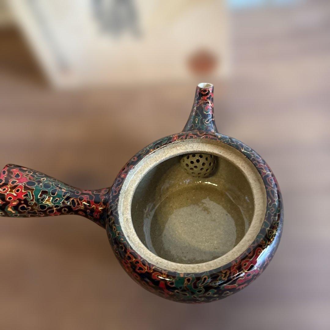 希少　津軽塗り　陶器製急須