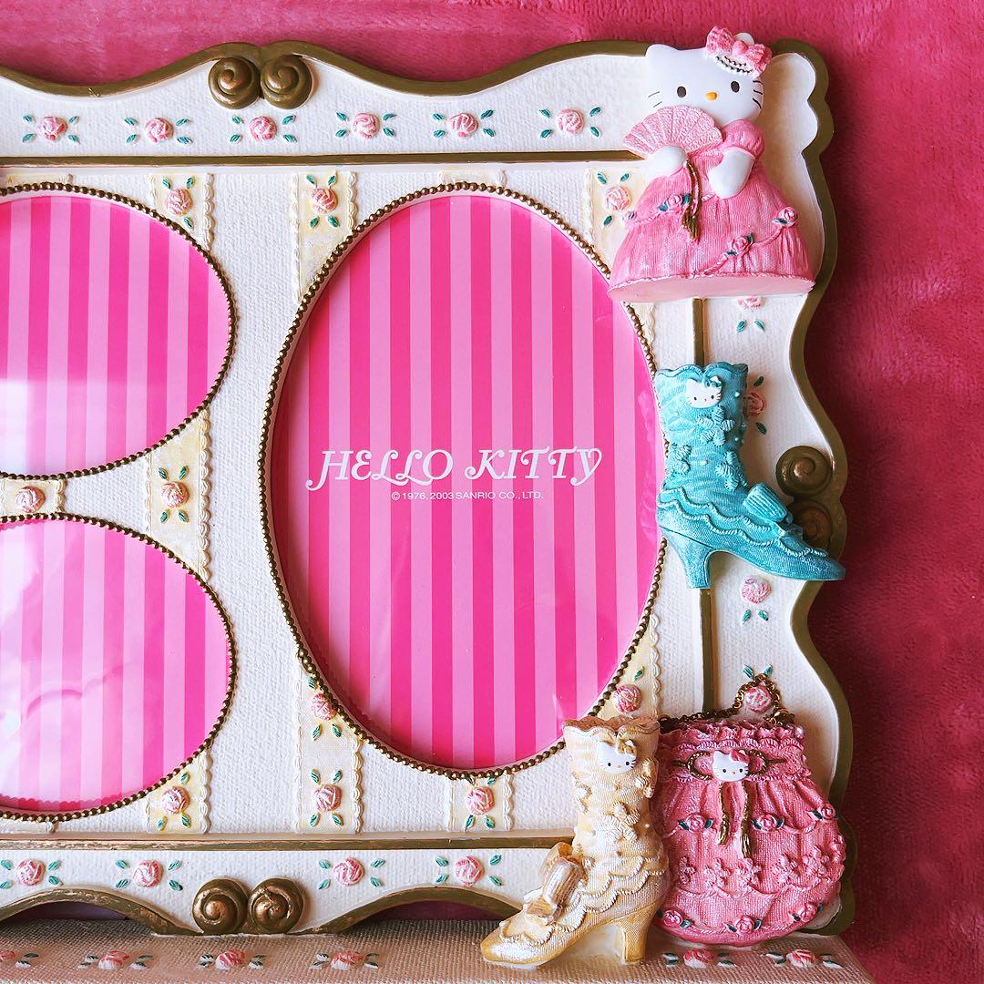 希少激レア　ハローキティ　USA フォトフレーム　2003 ドレス　サンリオ