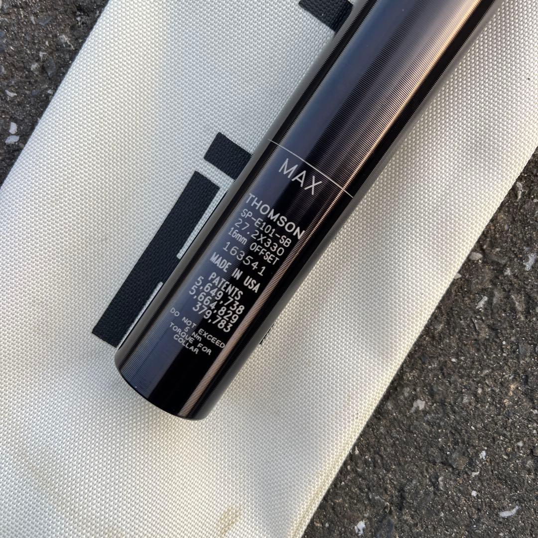 THOMSON eliteシートポスト 27.2mm 330mm ブラック