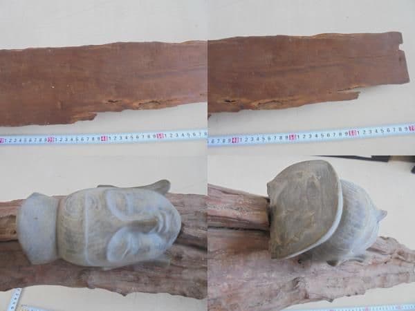 AKa6879　懸仏　掛仏　観音菩薩　仏教美術　木彫