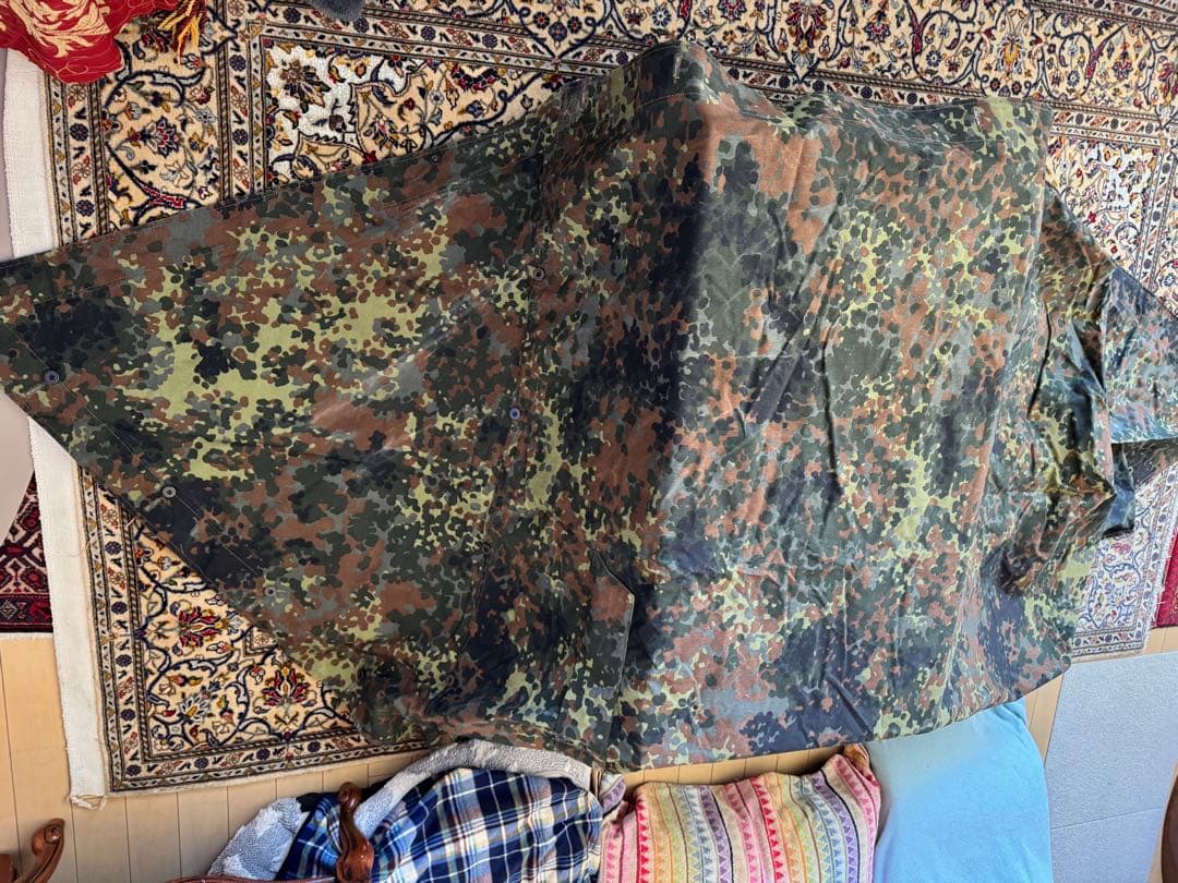 h*o様 美品　ドイツ軍フレクターンカモポンチョテント　収納袋付き