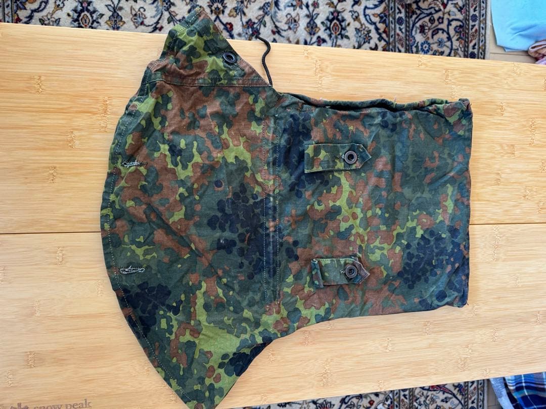 h*o様 美品　ドイツ軍フレクターンカモポンチョテント　収納袋付き