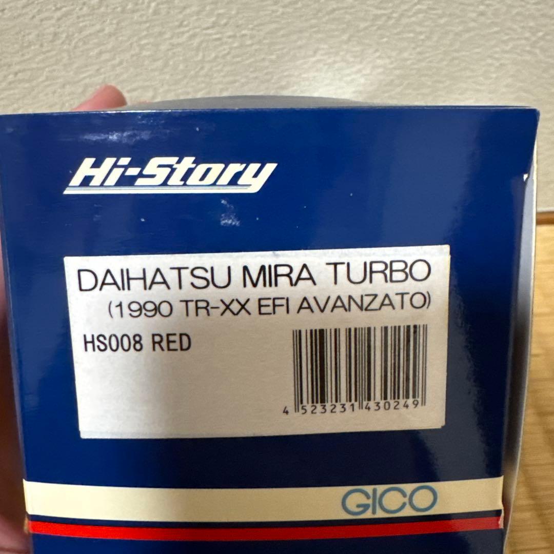 ミニカー Hi-Story 1/43 DAIHATSU MIRA TURBO