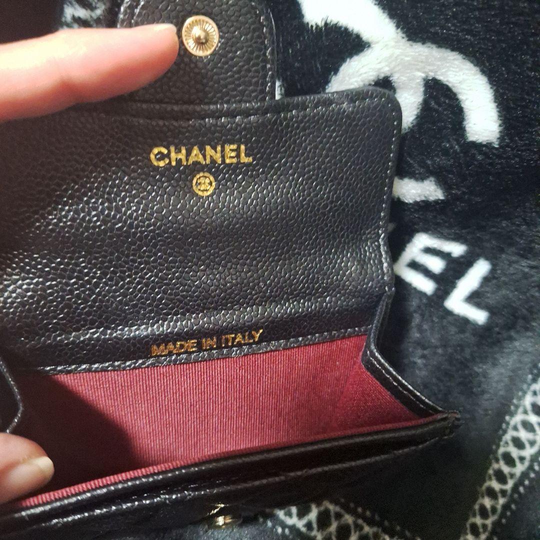 大人気❣️CHANEL ブラックキルティングケース ゴールドロゴノベルティ