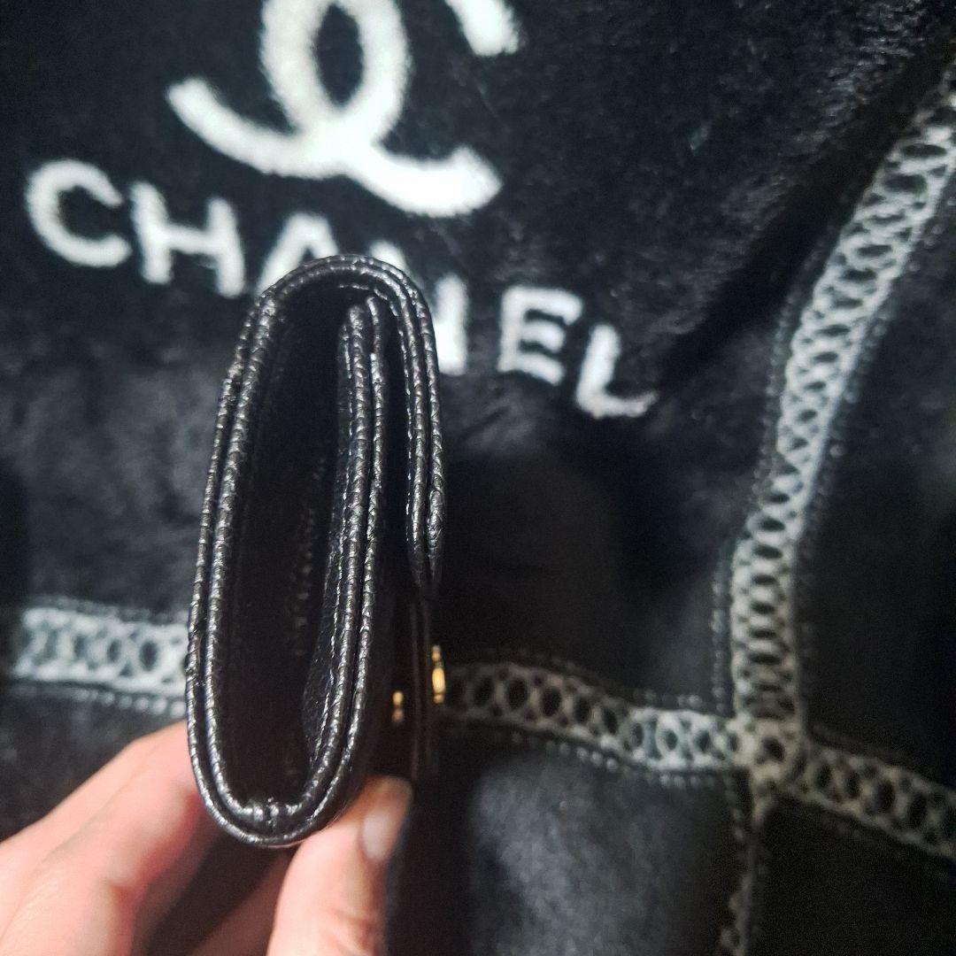 大人気❣️CHANEL ブラックキルティングケース ゴールドロゴノベルティ