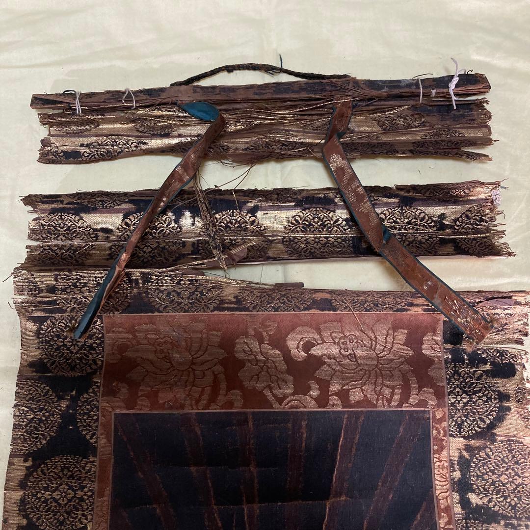 【初出し】仏画「阿弥陀如来立像」肉筆絹本 仏教美術 掛軸