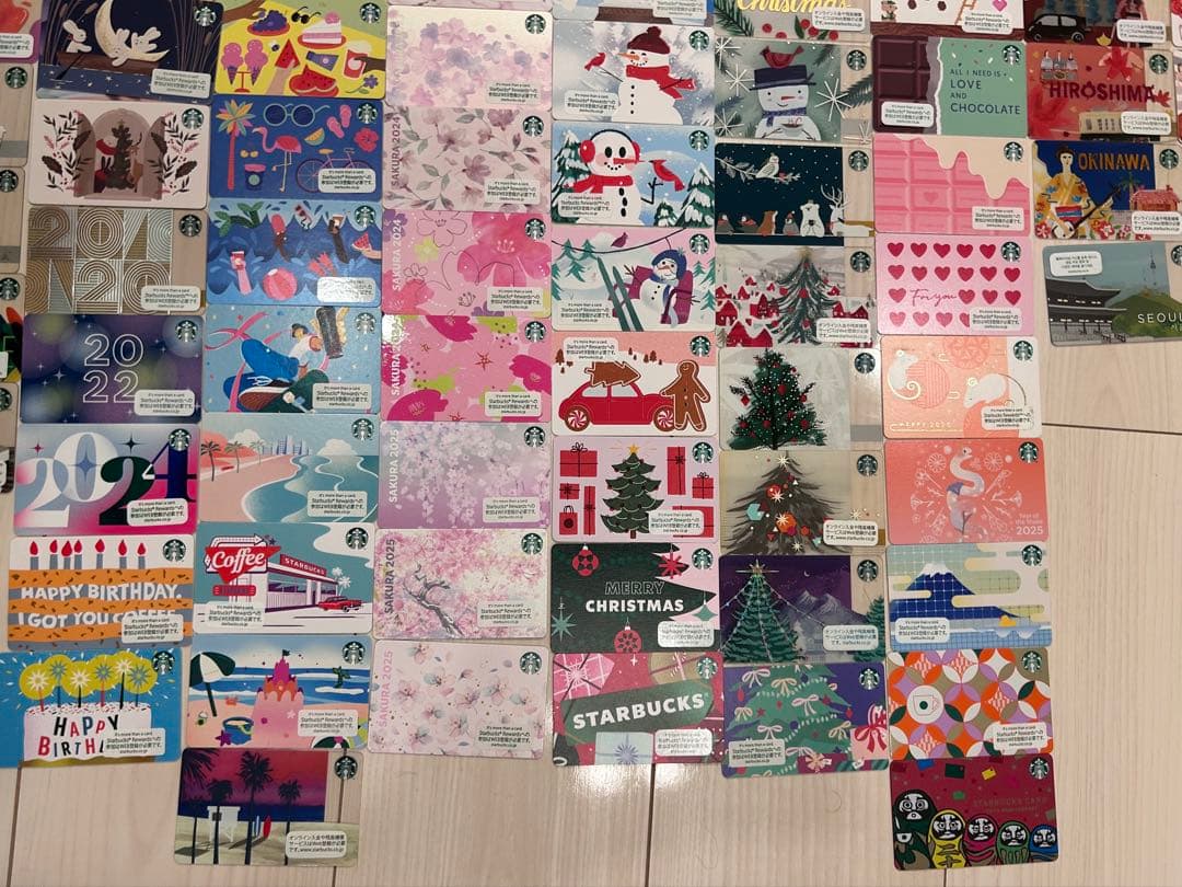 スタバカード PIN削り済み 102枚まとめ売り