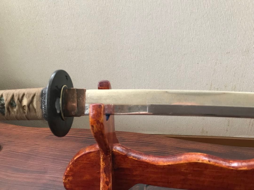 古い模造刀脇差、小柄付