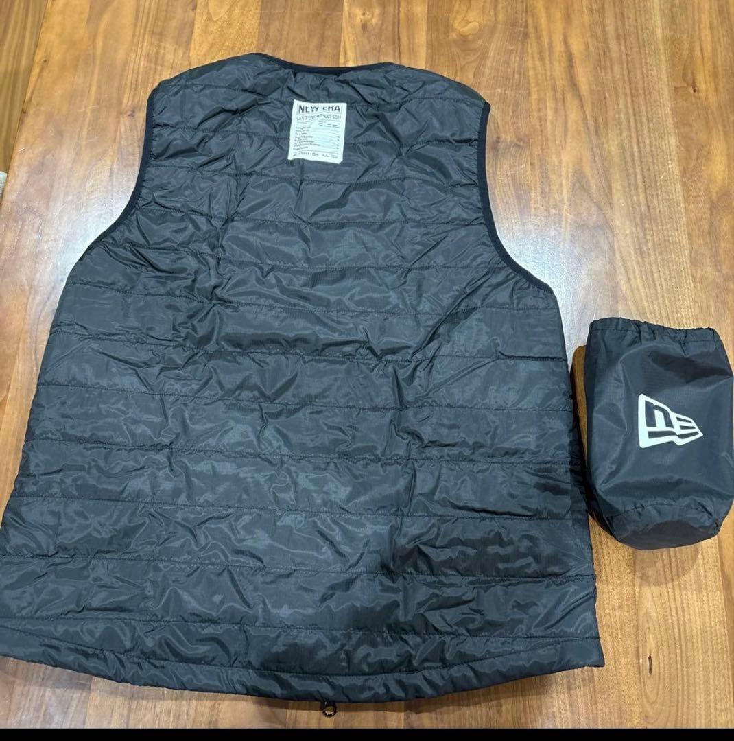 NEW ERA メンズベスト ブラック M 収納袋付き