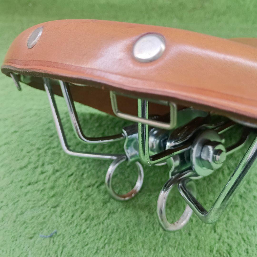 藤田サドル、ビンテージ　レザーサドル　BELT、シートポスト付き（おまけ）