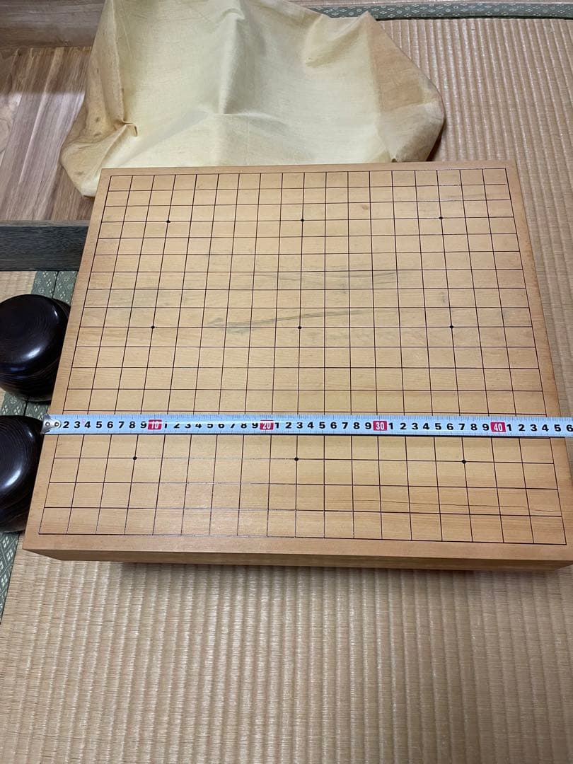 脚付　本榧　囲碁盤　囲碁盤と碁石　カバー付