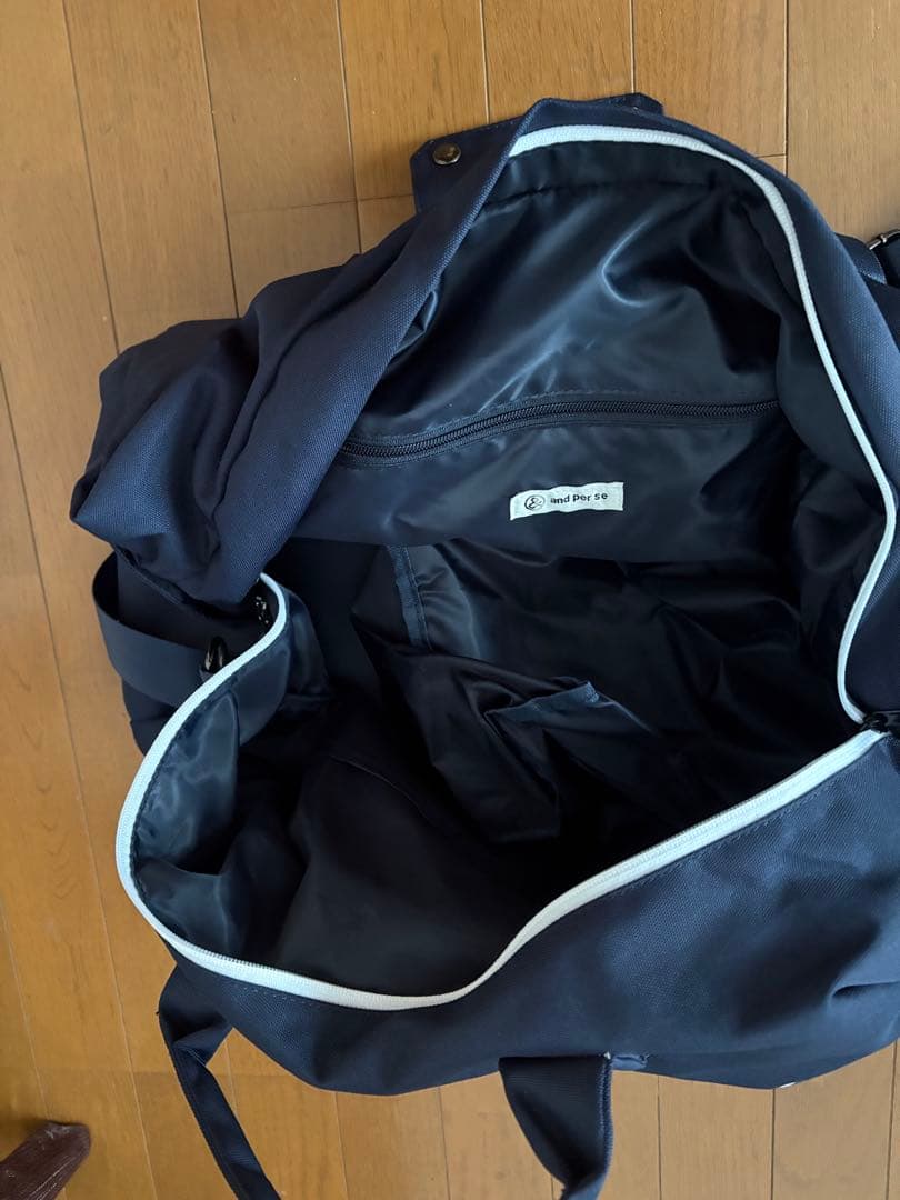 and per se（アンパスィ） ゴルフ用ボストンバッグ ネイビー