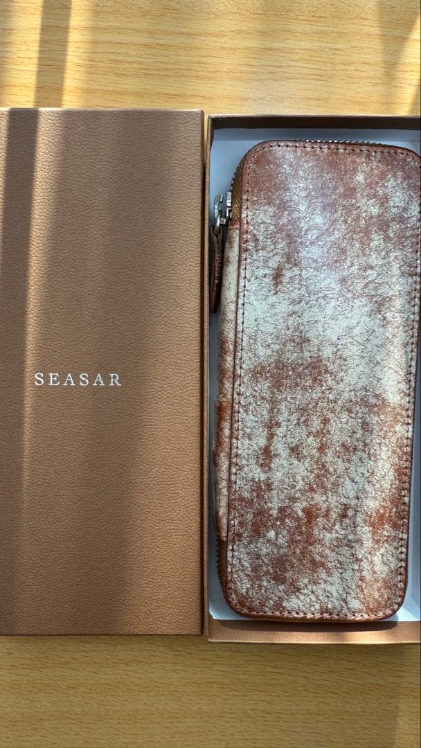 SEASAR(しーさー) Ductペンケース マルゴーフォグ(ブラウン)