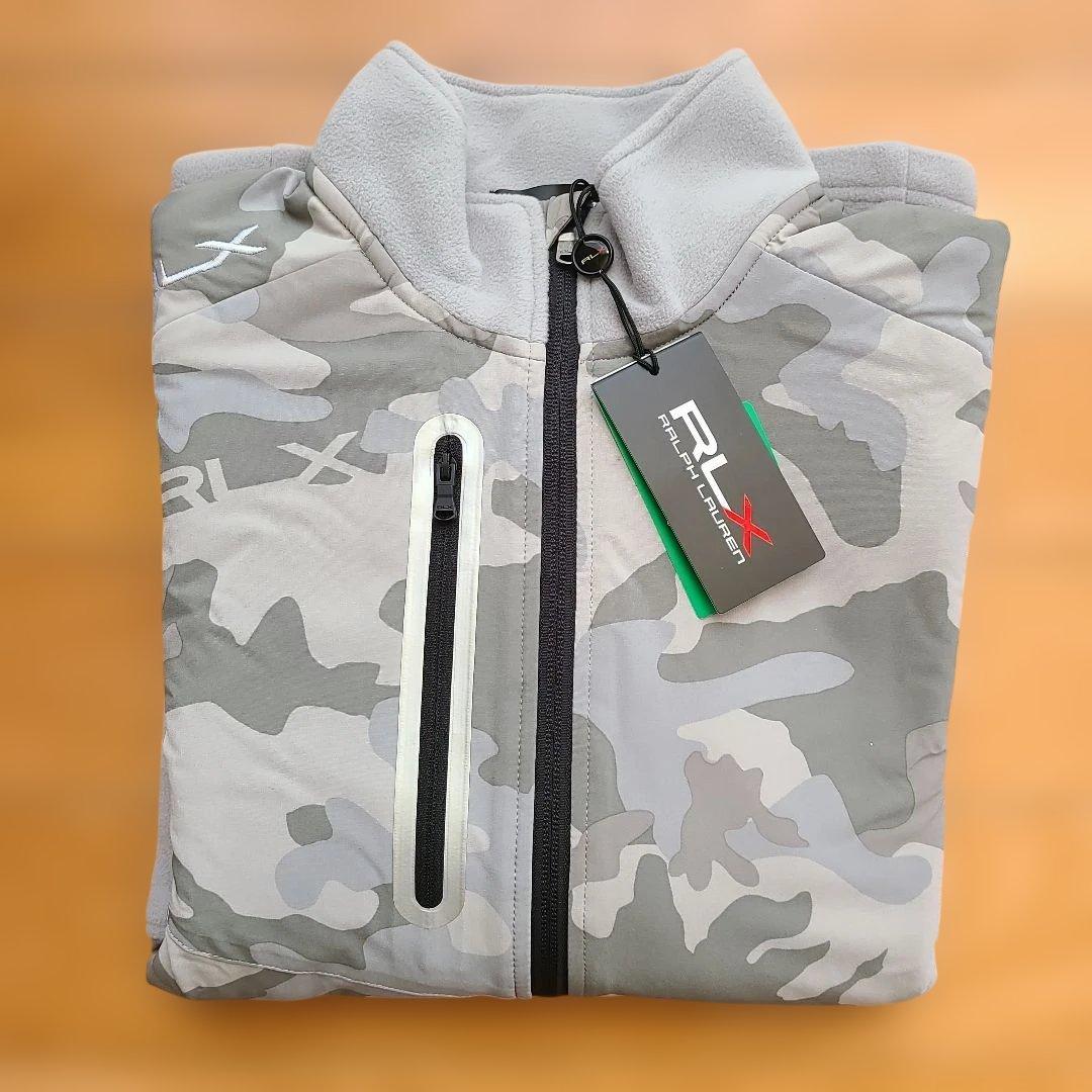 RLX グレー迷彩 ハーフジップジャケット