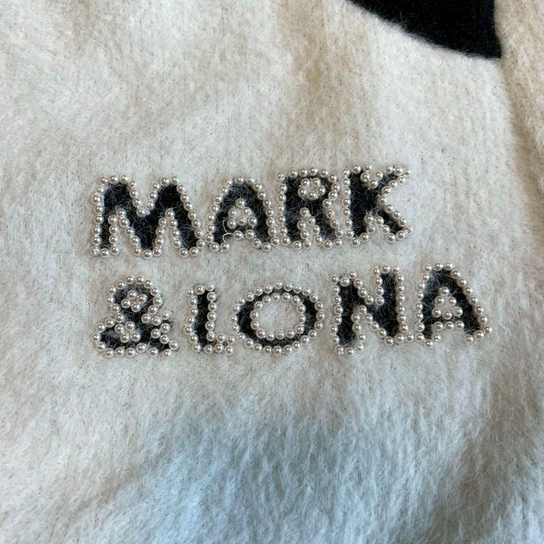 美品【マーク＆ロナ】ゴルフウェア スカート ロゴ スカル ラインストーン 白 L