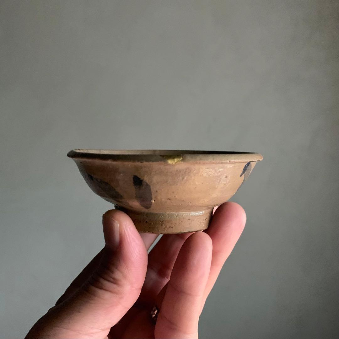 染付のある 平盃 酒器 ぐい呑み 盃 ちょこ 古美術 古道具 アンティーク