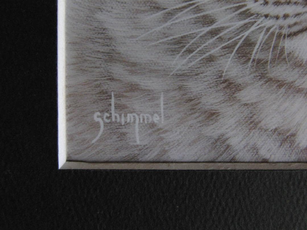 シム・シメール、【WHITE LION MOON】、希少な額装用画集より