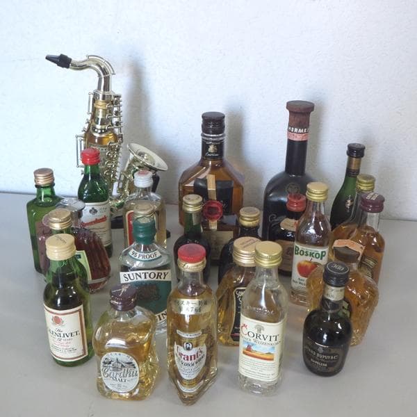 古酒 ミニボトル ウィスキー リキュール など まとめて 25本セット