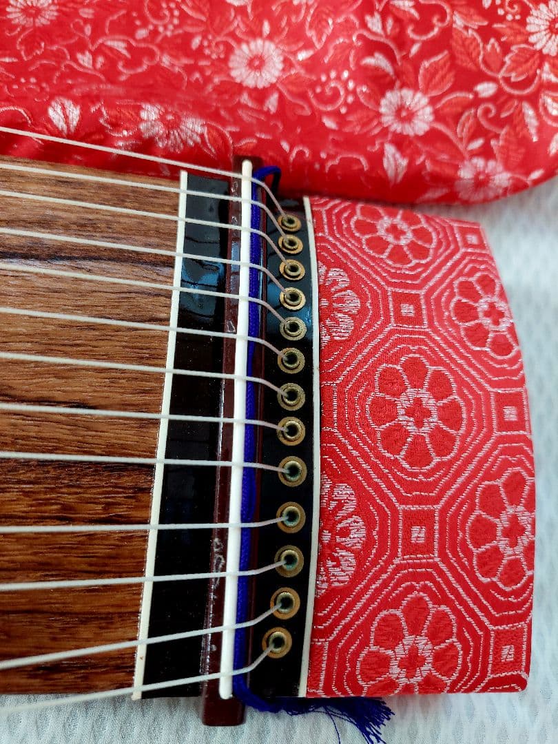 ミニ琴 新品文化箏 和楽器 琴 箏　60cm 爪セット13弦日本音楽著作権協会