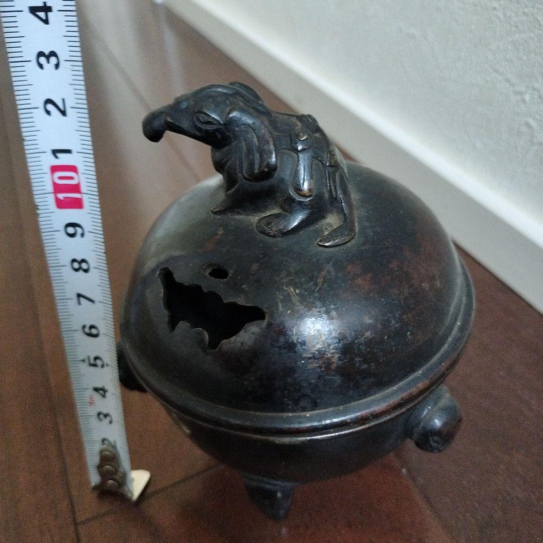 希少　古銅　香炉　像　獏　古美術　骨董品
