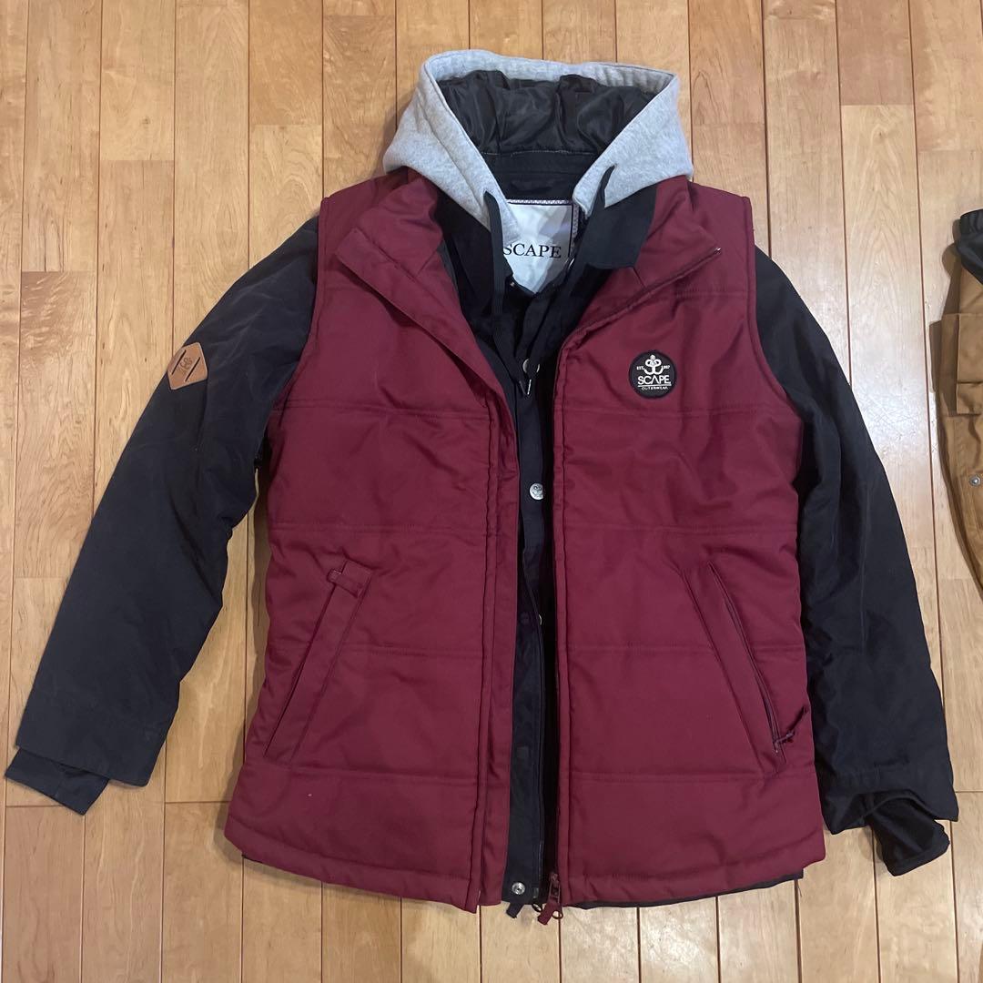 ESCAPEエスケープスノーボードウエアレディースMスキーウエア上下セット美品