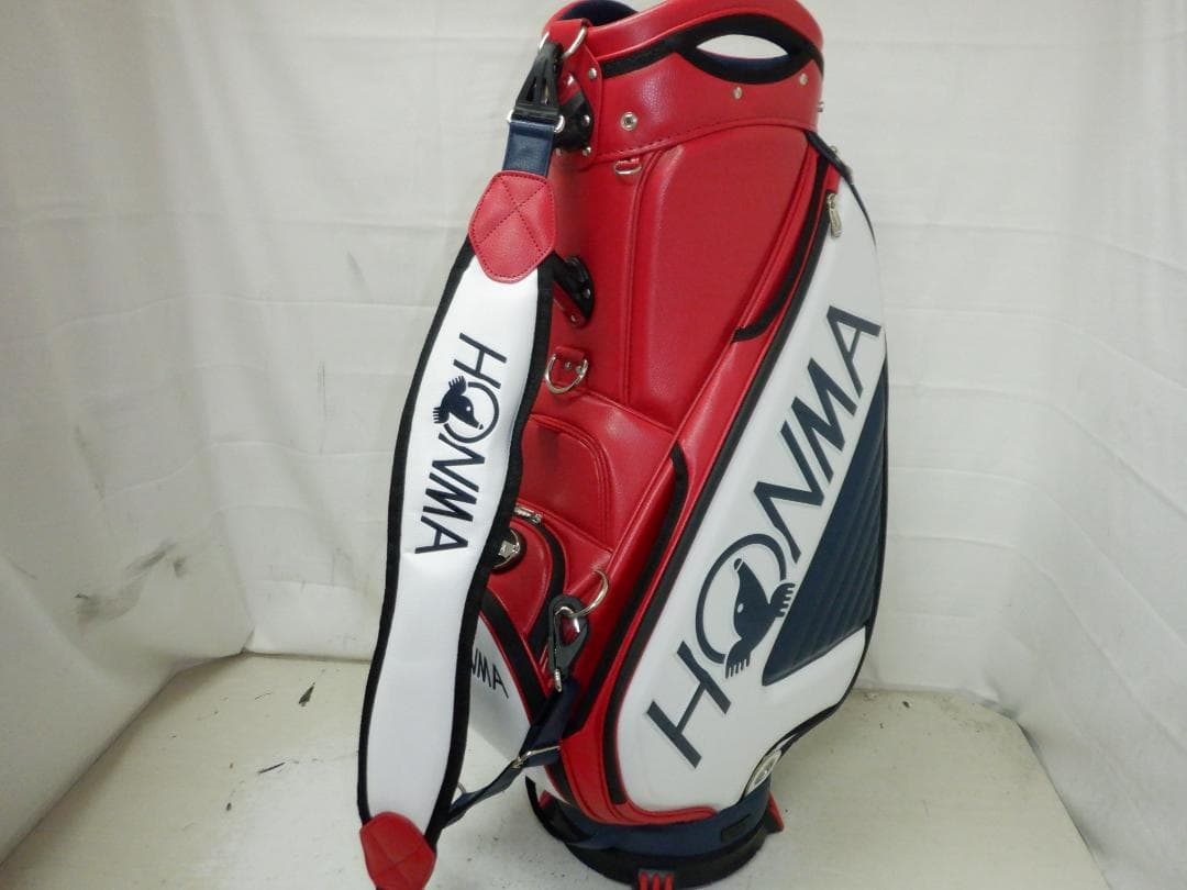 HONMA★本間ゴルフ★9.5型★３点式★美品★プロモデル(RED×WH×NV)