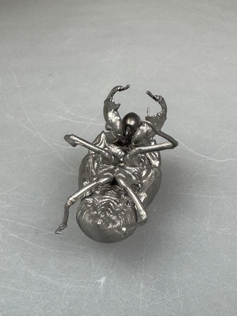 蝉　蝉の抜け殻　セミ　オブジェ　虫好き　金属製　標本