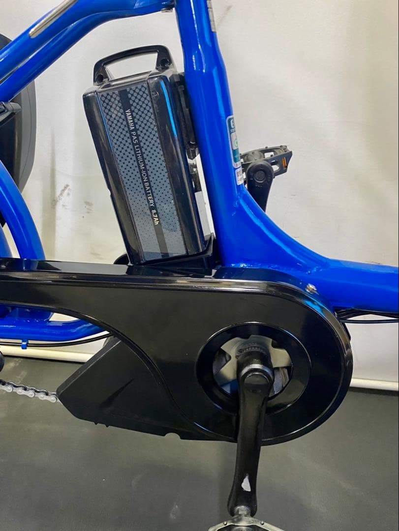 1年保証 ヤマハ　パスバビー　20インチ　子供乗せ　青色　電動アシスト自転車