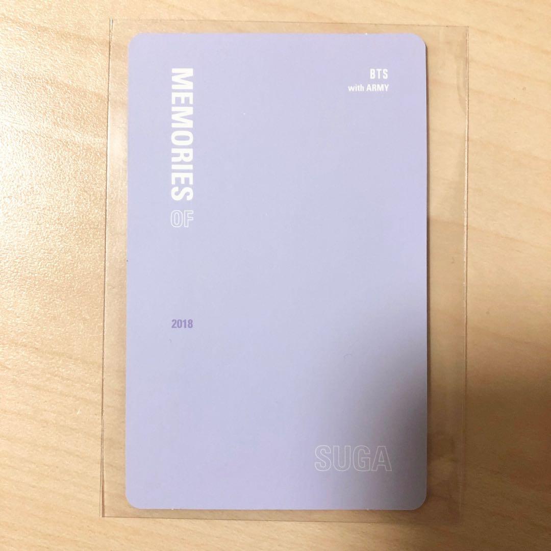 BTS memories 2018 Blu-ray トレカ ユンギ