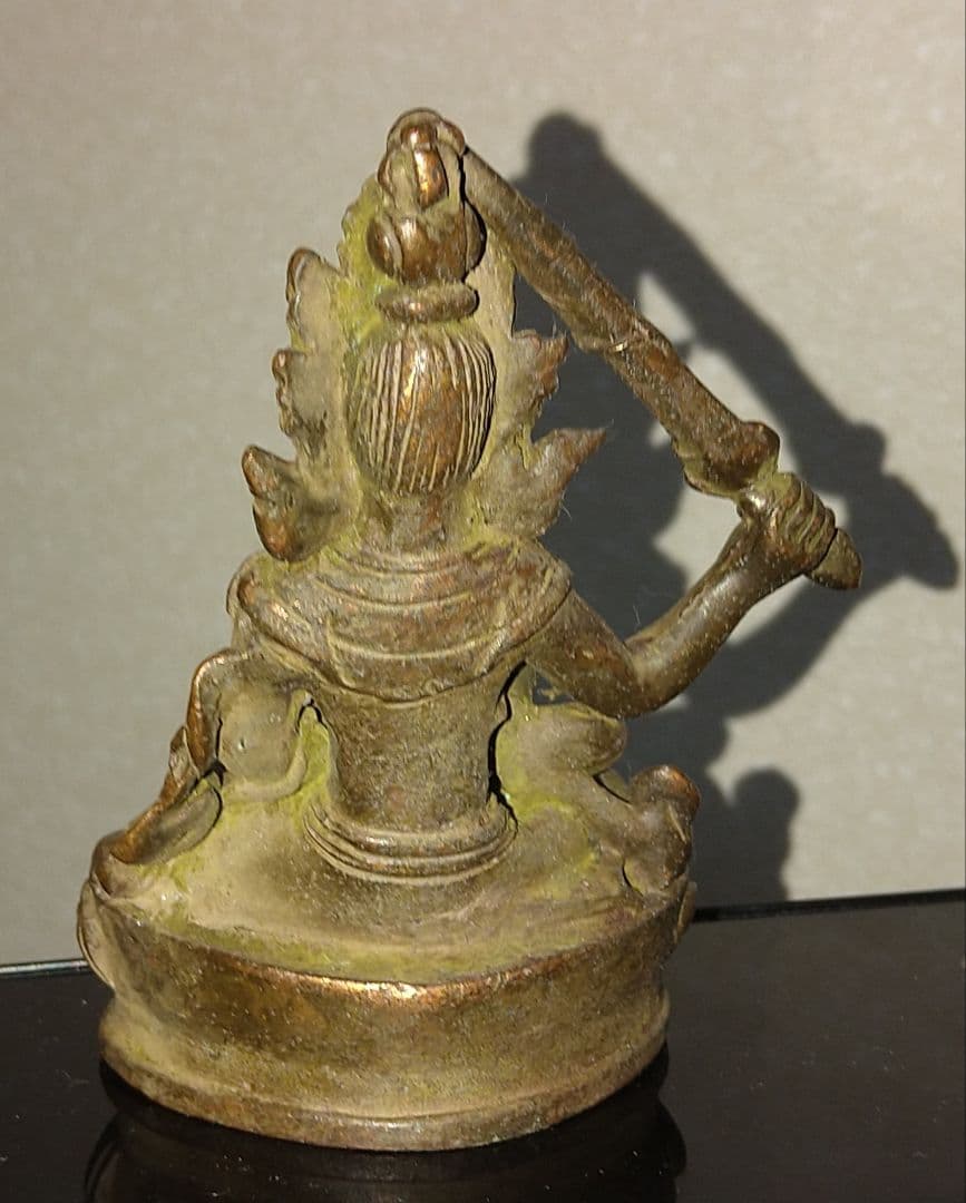 古銅器 黄財神 仏像 古銅 高さ約9.5cm 幅約5.5cm 重さ約 179g