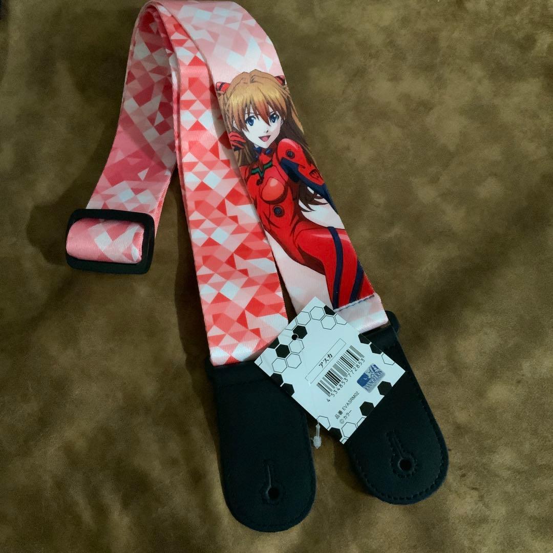 エヴァンゲリオン　ギターストラップ　アスカ