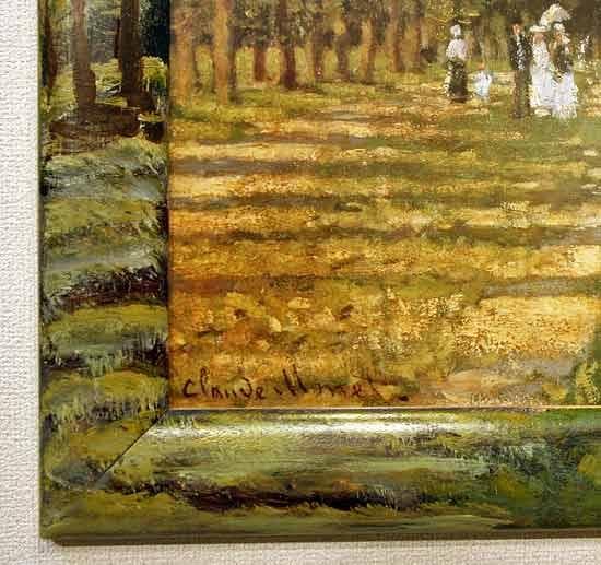 セール！ イタリア 額絵 新品 モネ アルジャントゥイユの船着場 Q8567