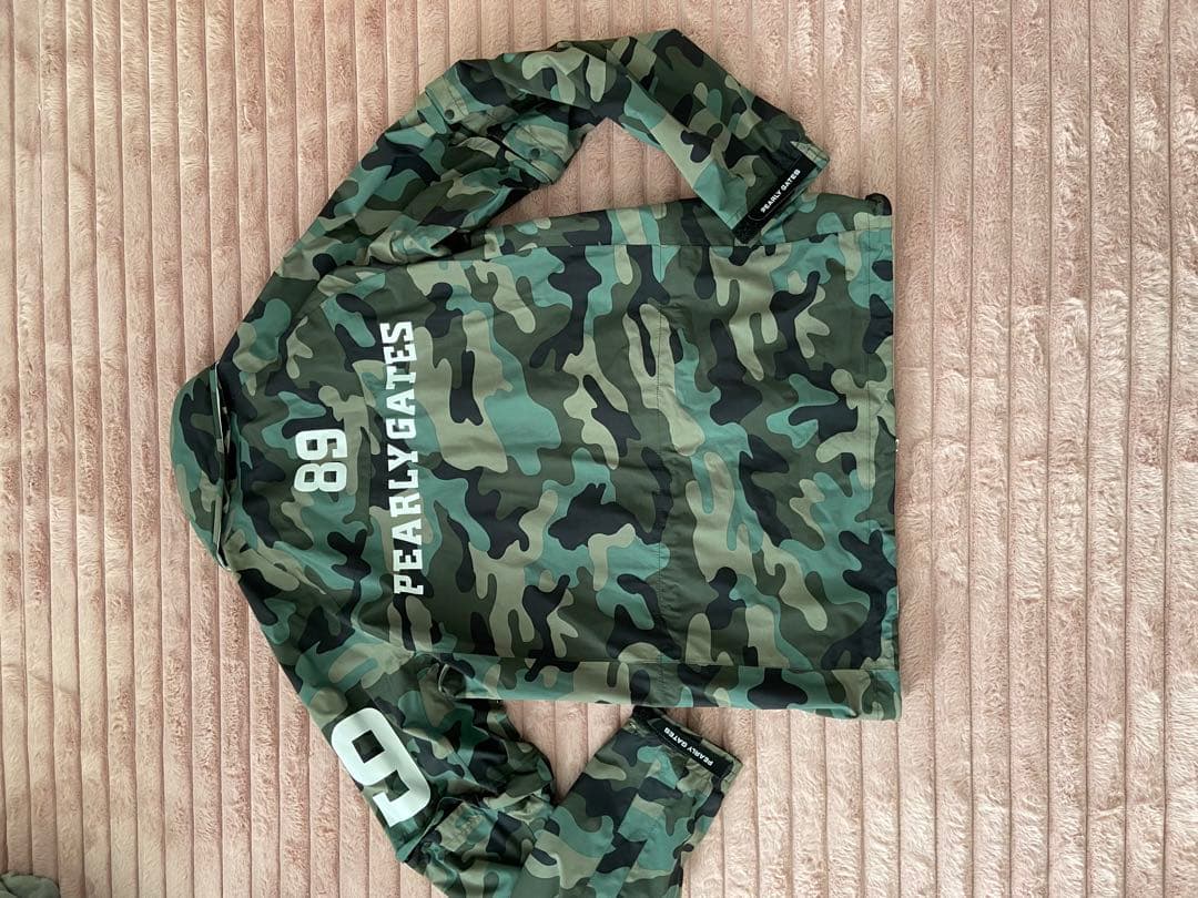 PEARLY GATESパーリーゲイツ防風レインスーツ サイズ５(L)迷彩ゴルフ
