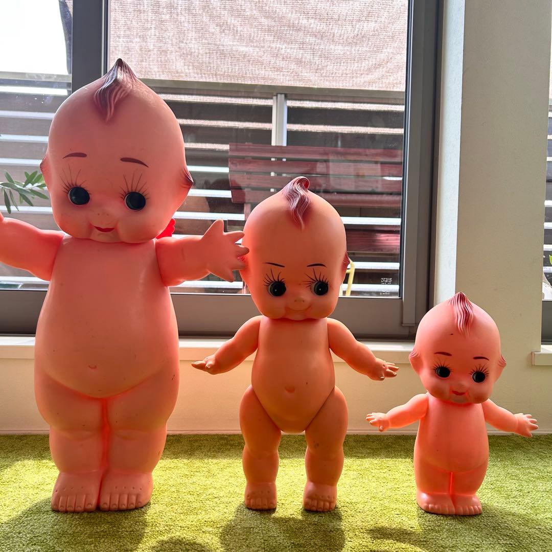 【希少】昭和レトロ　キューピー人形3体セット