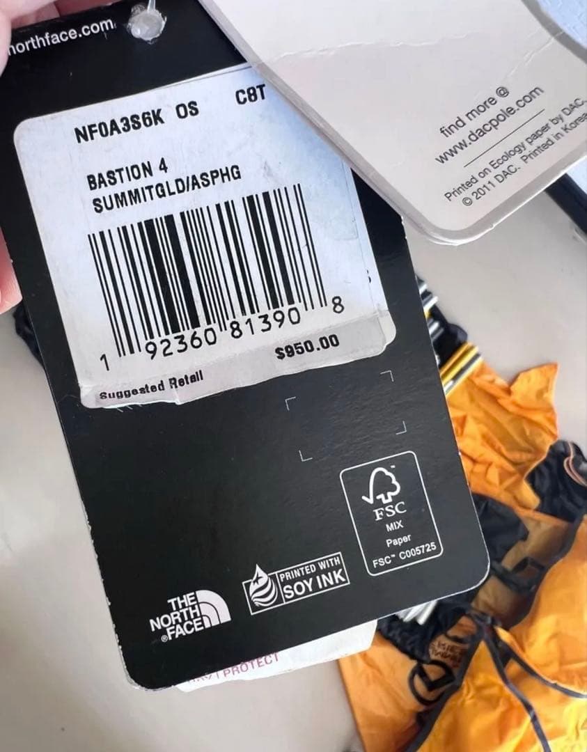 ノースフェイス バスティオン4 テント