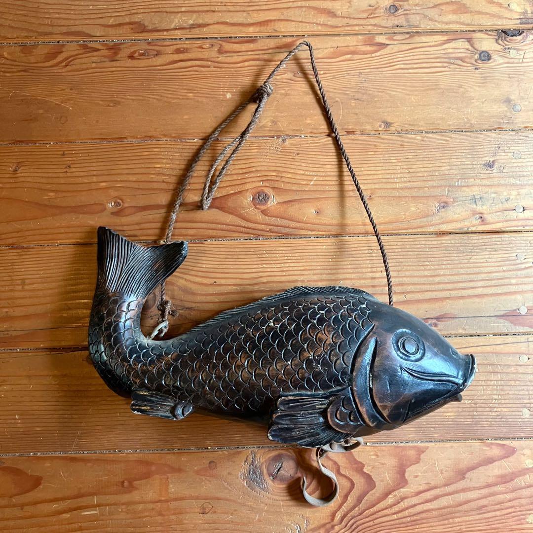 自在鉤 囲炉裏飾り 魚 鯉 骨董 工芸 和 モダン