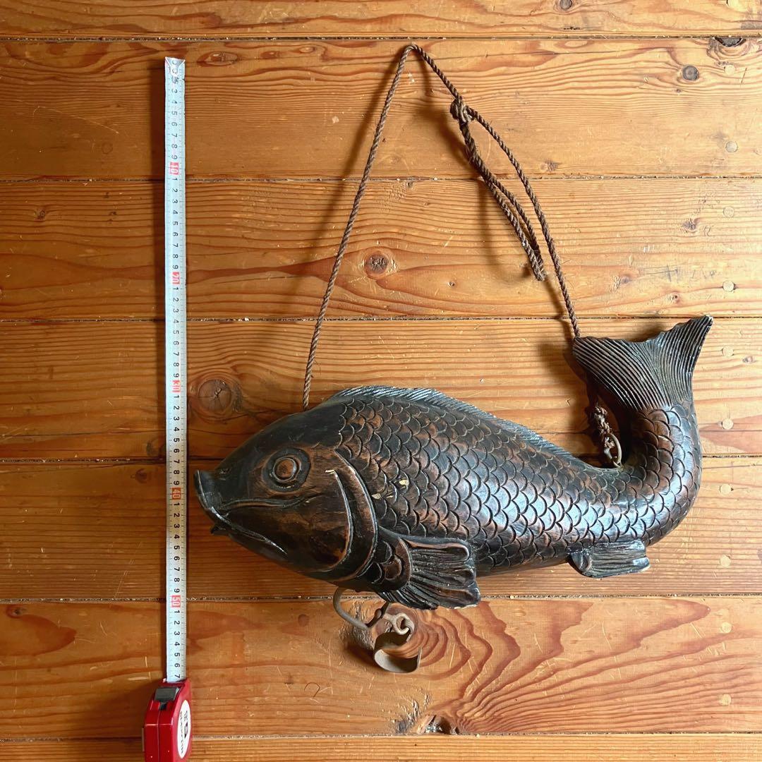 自在鉤 囲炉裏飾り 魚 鯉 骨董 工芸 和 モダン