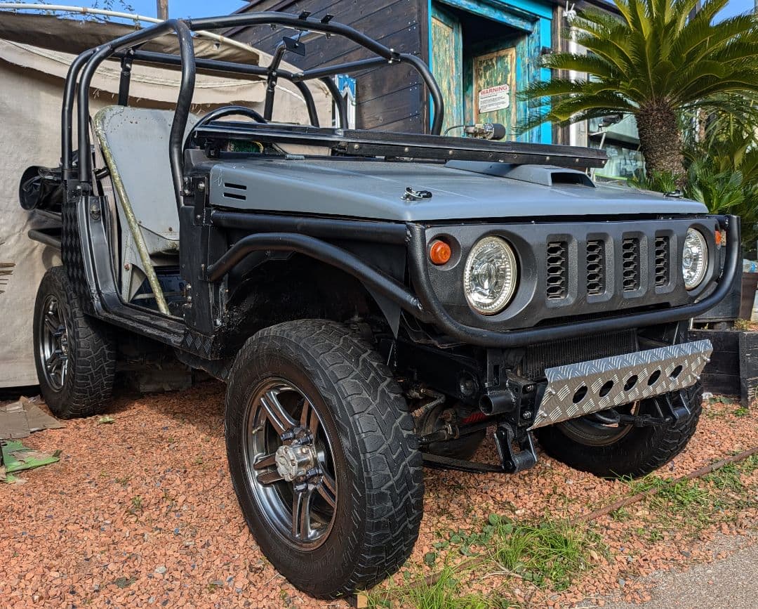 40's当時物アメリカUSAAFビンテージアルミ製シート2脚 オマケ車SJ30付