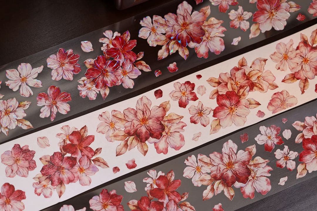 小白家文創《赤相思》海外マスキングテープ　マステ 【2509】