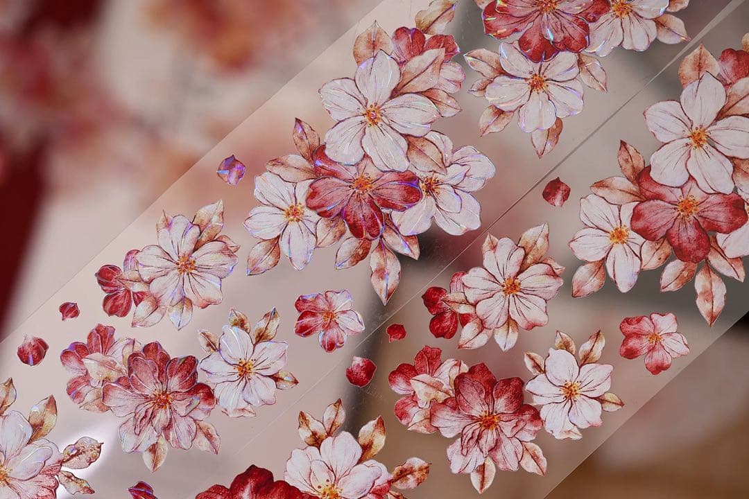 小白家文創《赤相思》海外マスキングテープ　マステ 【2509】