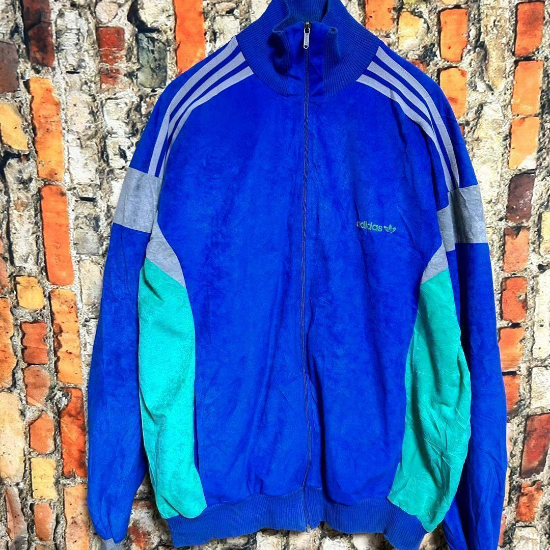 フランス製adidas 70s スリーバードベロア生地トラックジャケット