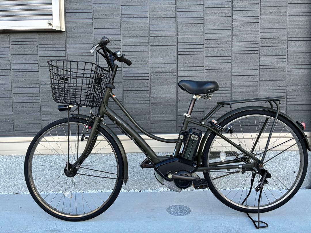 【送料込み】電動自転車　ヤマハ　PAS Ami カーキ