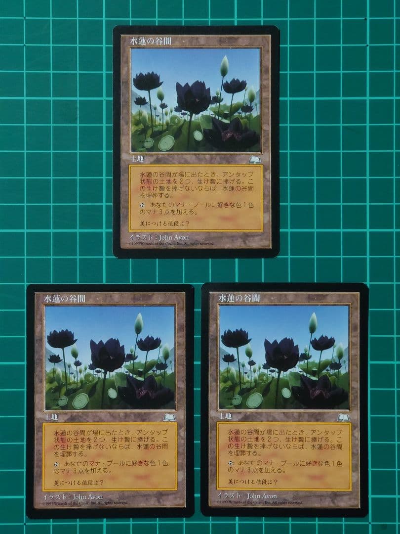 MTG 水蓮の谷間/Lotus Vale [WTH] 土地R(日) ×3枚