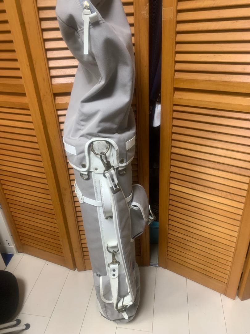 ゴルフダイジェスト帆布製手作りグレー ゴルフバッグ・キャディバッグ