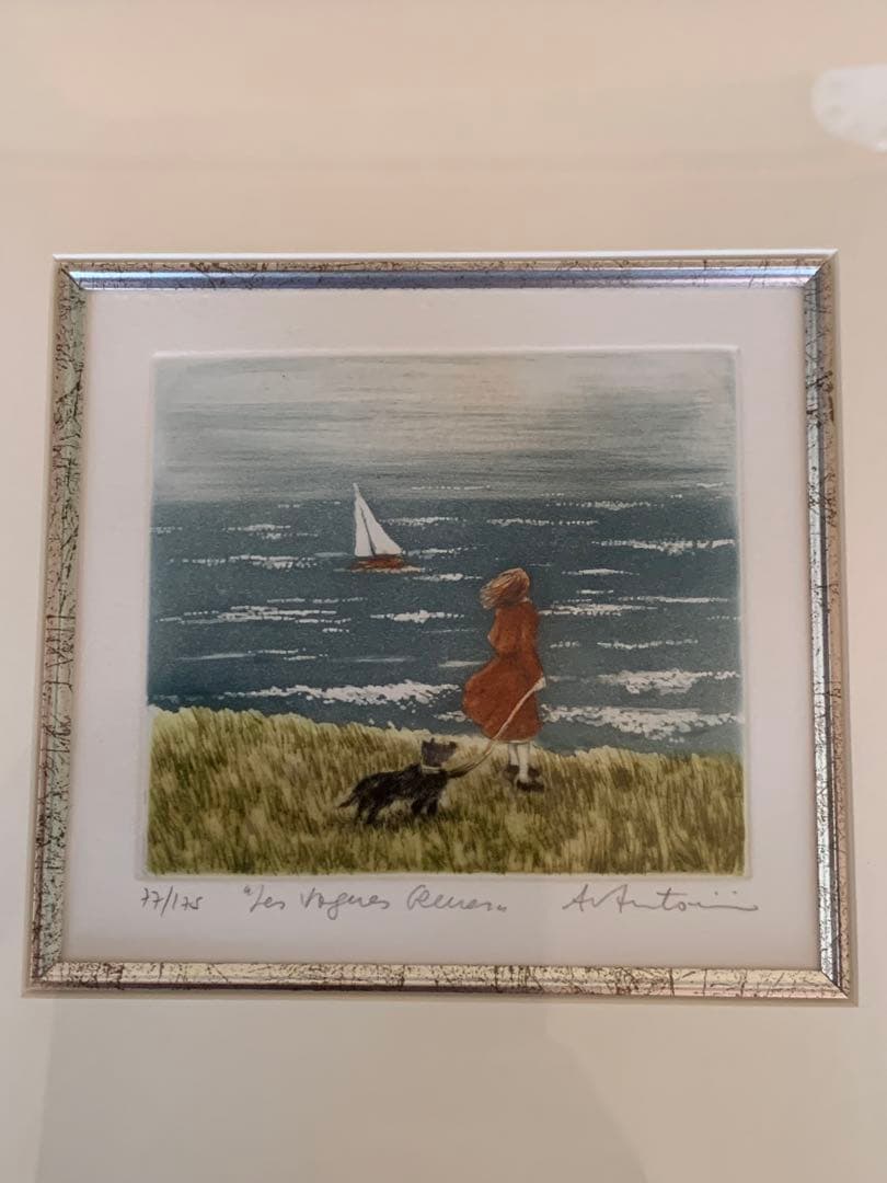 アントニーニ　浜辺　版画