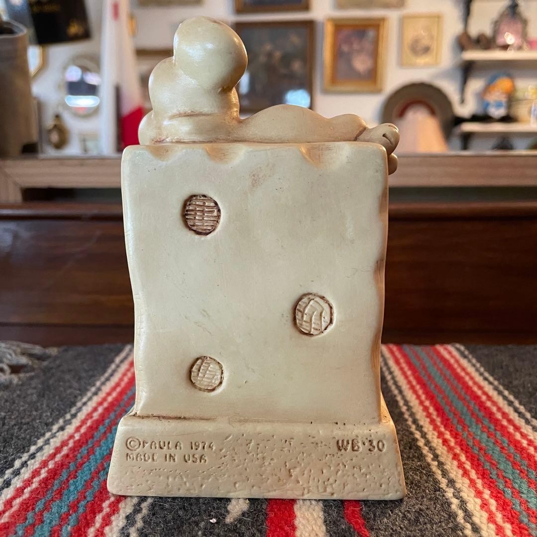 70s チーズ&ネズミメッセージドール貯金箱　アメリカUSAヴィンテージ雑貨