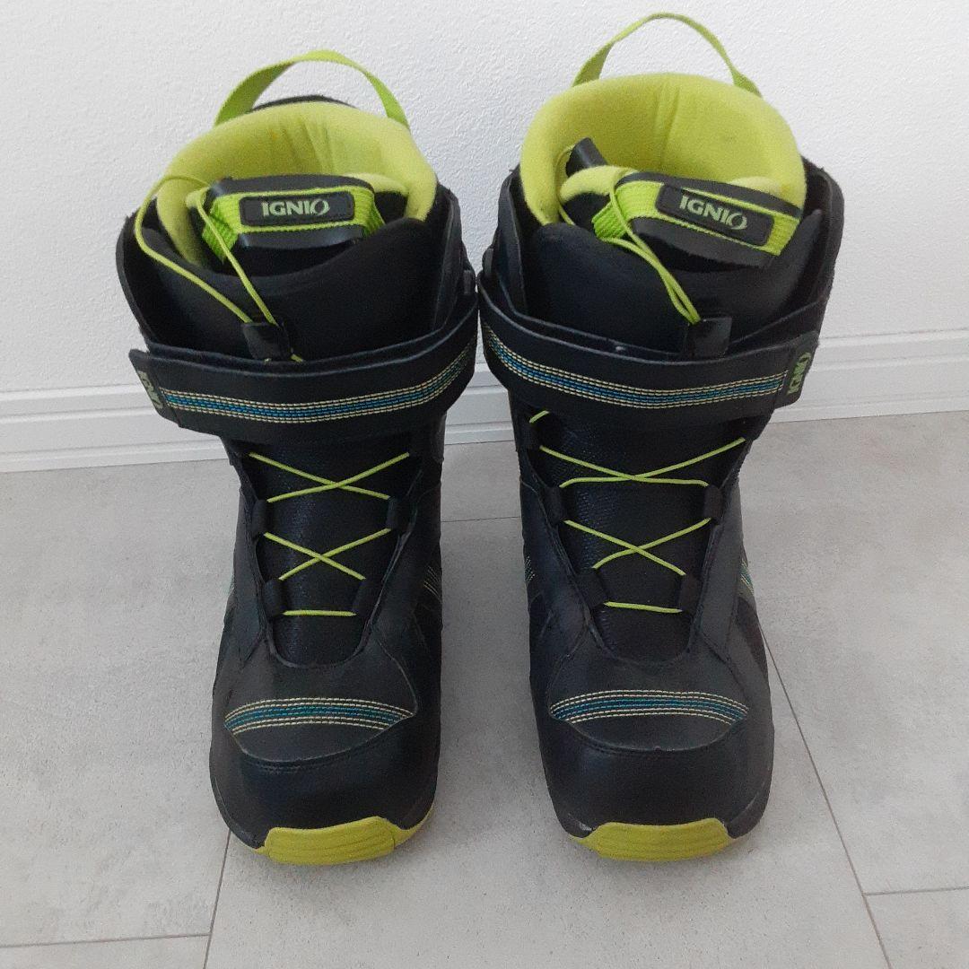 IGNIO イグニオ JAFFE スノーボードブーツ 28cm ブラック メンズ